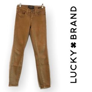 Lucky Brand Charlie Skinny Ankle Jeans Tan | Size 24 00
